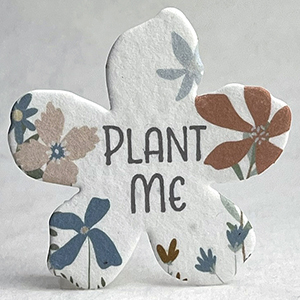 Mod Garden printed paper seed paper flower