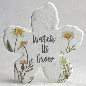 Daisy printed paper seed paper flower