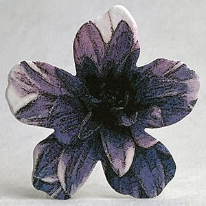 Dahlia printed paper seed paper flower