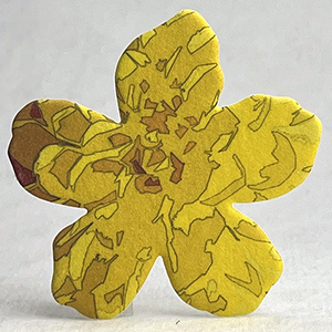 Dahlia for printed paper seed paper flower