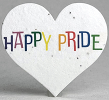 Seed Paper Heart Shape