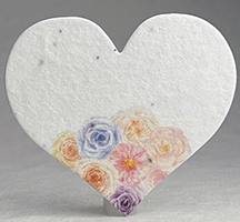 Seed Paper Heart Shape