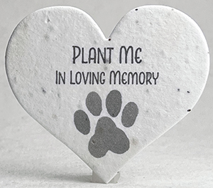 In Loving Memory Paw Heart