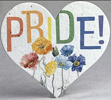 Seed Paper Heart Shape