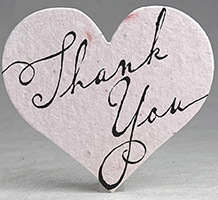 Seed Paper Heart Shape