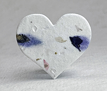 small seed paper hearts