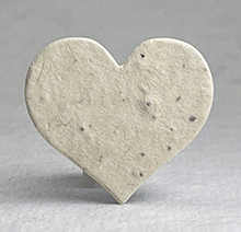 small seed paper hearts