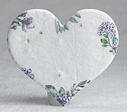 printed seed paper hearts 