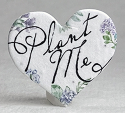 printed seed paper hearts 