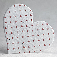 tiny heart pattern print