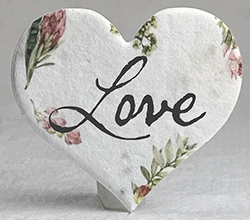 printed seed paper hearts 