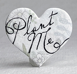 printed seed paper hearts 