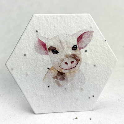 printed hexagon