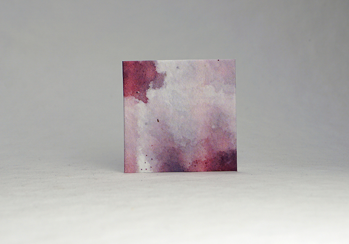 Purple Vibes square seed paper tags