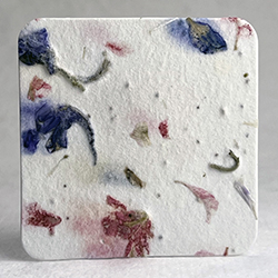 square seed paper tags