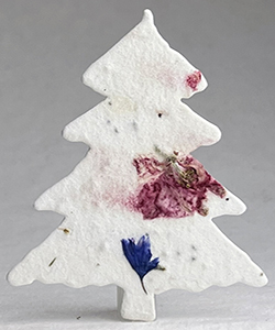 Click for 48s pink and blue seed paper tree shape