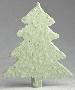 Click for 62s light green seed paper tree shape