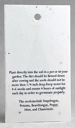 planting guide gift tag