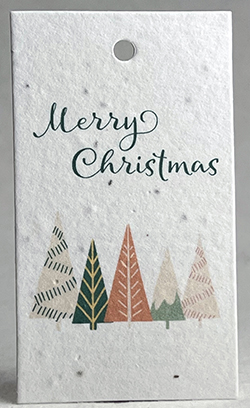 merry christmas mod trees gift tag
