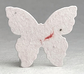 pink  butterfly seed paper