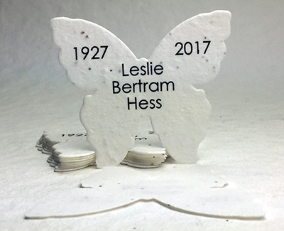 custom printed butterfly seed paper