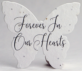 forever in our hearts butterfly seed paper