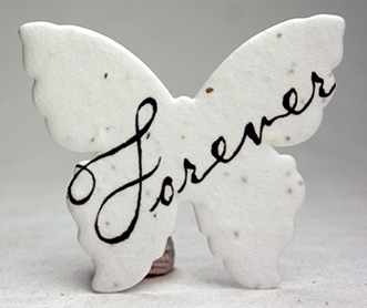Forever butterfly seed paper