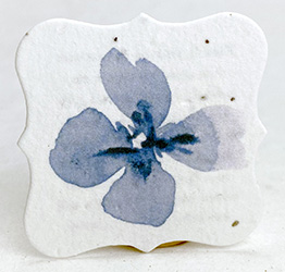 square seed paper tags