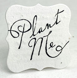 Plant Me print tag seed paper
