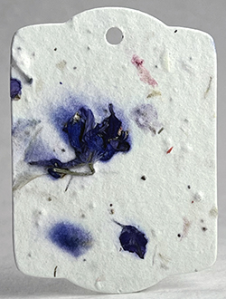 recycled flower petal tag seed paper wildflower