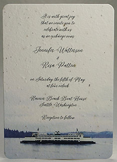 Bremerton Ferry Print Panel Invitation