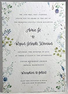 eucalyptus/lavender invitation