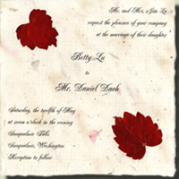 Boston Ivy Handmade Invitation