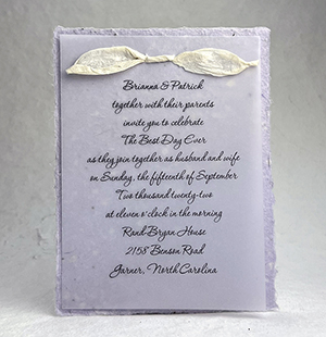 4.5x6 cotton invitation