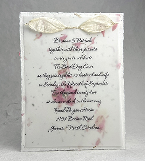 4.5x6 cotton invitation