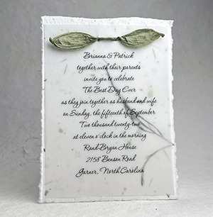4.5x6 cotton invitation