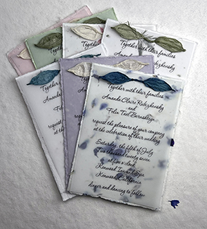 5x7 Cotton Invitation