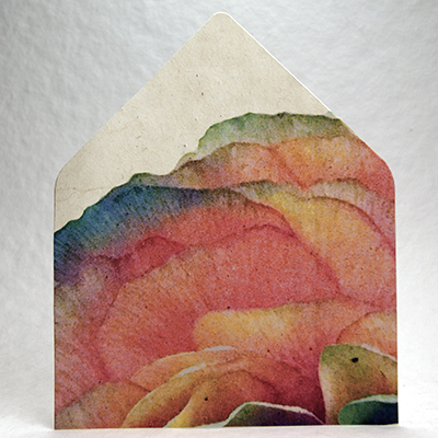 color printed seed paper ranunculus print