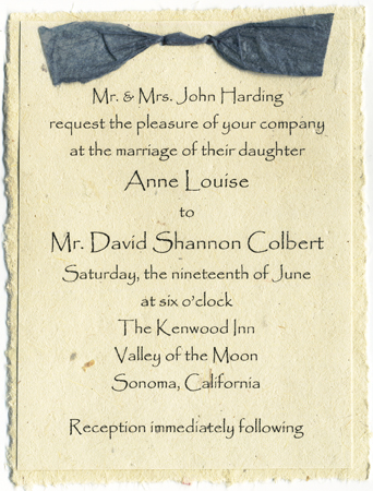 Eco friendly Invitation panel that biodegrades and blooms