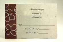Handmade and Recycled Reply Cards