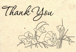 flower seed thank you notes