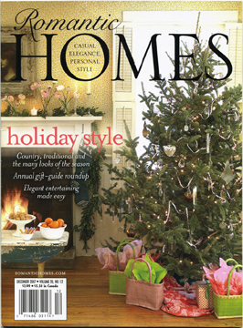 December 2008 Romantic Homes magazine feature article