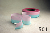 Earth Silk Dyed Ribbon - 501 pink blue