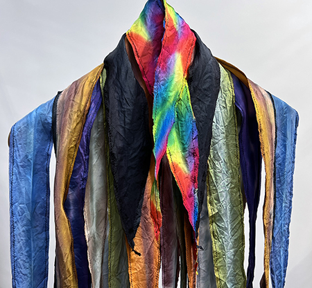 skinny scarf silk ribbon