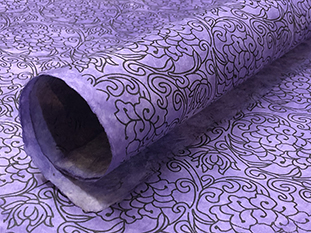 purple lotus paper roll