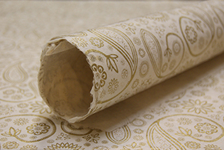 Golden Paisley handmade paper