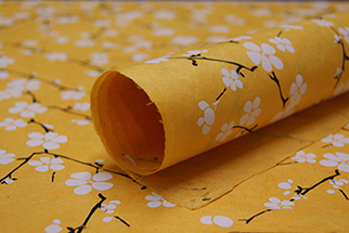 yellow blossom paper